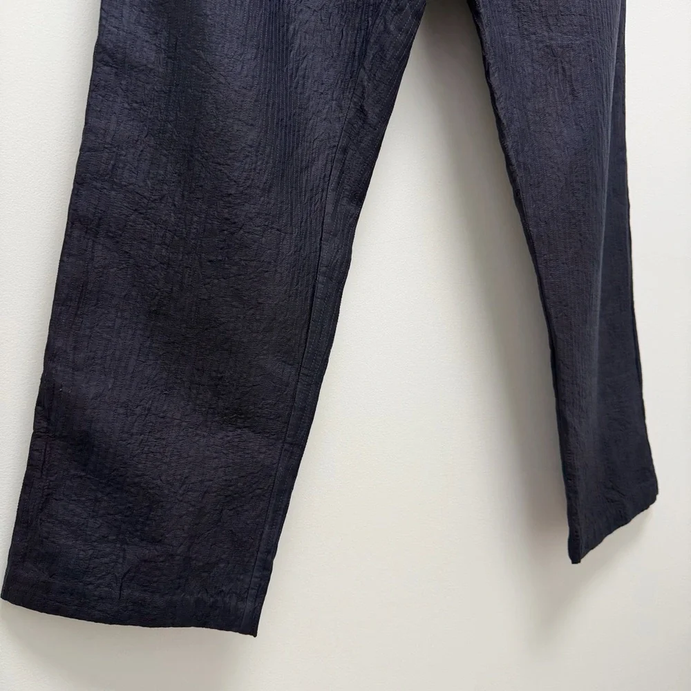 Maku Textiles Kuntani Silk Cotton Dyed Pants Blue Size 30